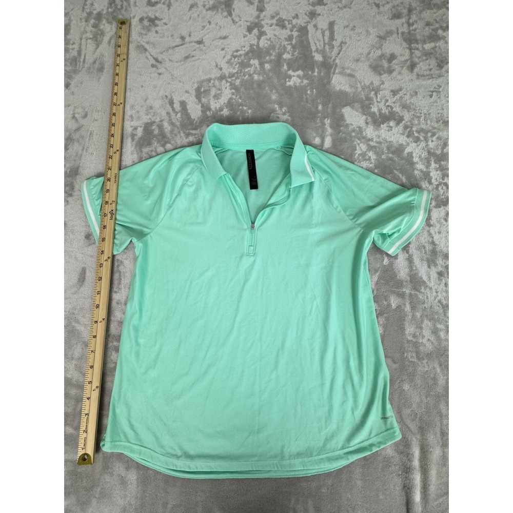 Mondetta Women's Active 1/4-Zip Short Sleeve Mesh Polo Shirt (US, Alpha, Small,